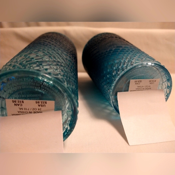 AUTHENTIC STARBUCKS VENTI & GRANDE JEWELED TEAL OMBRE 2 COLD CUP BUNDLE - NWT - Picture 6 of 6